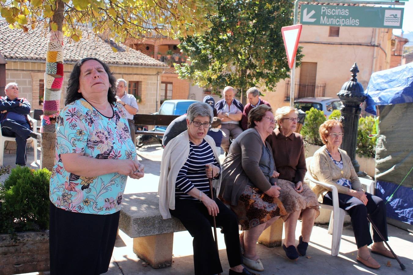 La localidad celebró ayer el disparo del cohete de las fiestas de la Octava.