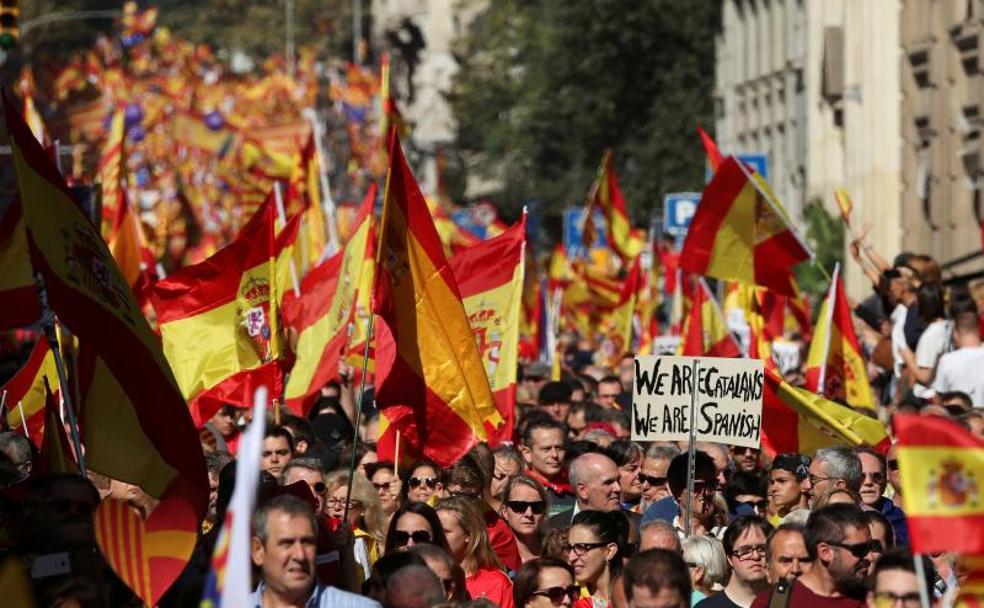 Manifestación en Barcelona.