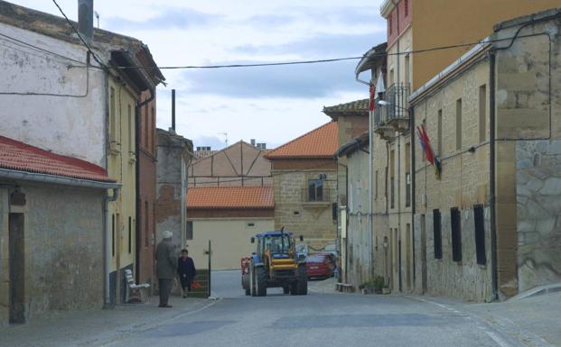 Una calle en Villalobar