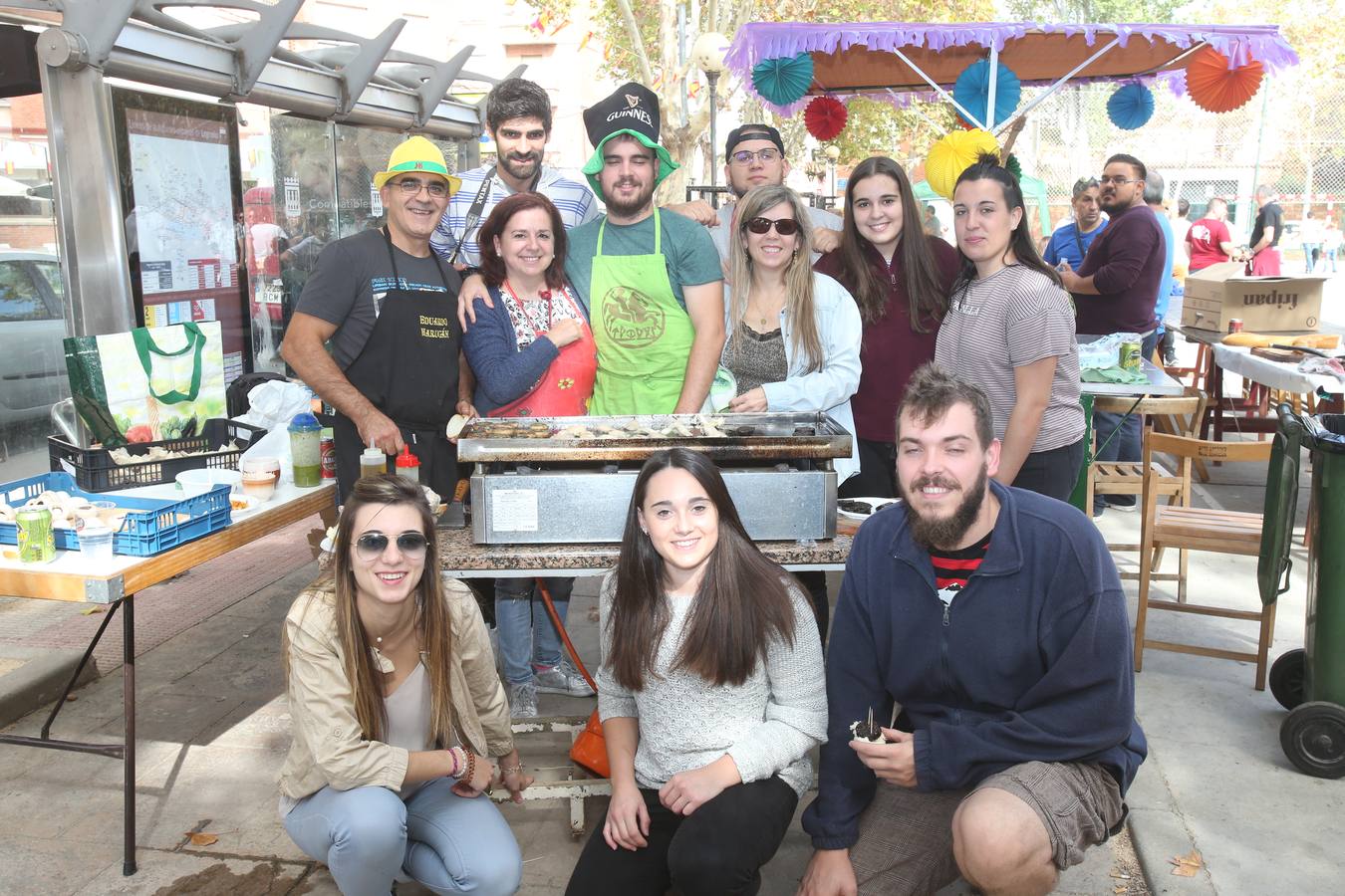 El barrio logroñés disfrutó de estos manjares dentro de sus fiestas