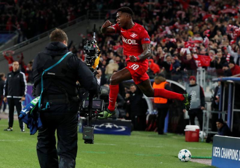 El Spartak y el Sevilla disputaron la tercera jornada de la fase de grupos de la Liga de Campeones en Moscú.