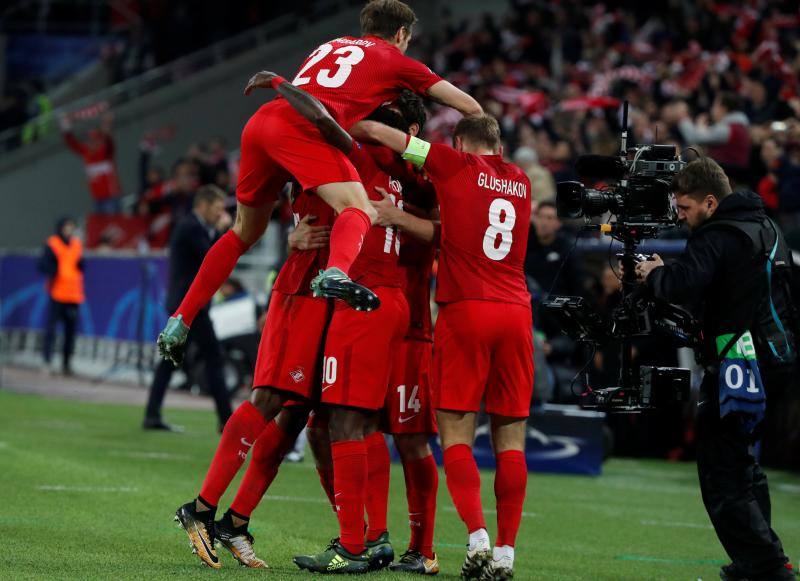 El Spartak y el Sevilla disputaron la tercera jornada de la fase de grupos de la Liga de Campeones en Moscú.