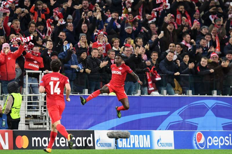 El Spartak y el Sevilla disputaron la tercera jornada de la fase de grupos de la Liga de Campeones en Moscú.