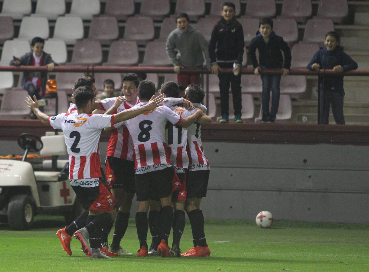 La UD Logroñés ganó en un buen partido en Las Gaunas a la Real Sociedad B por 3-1