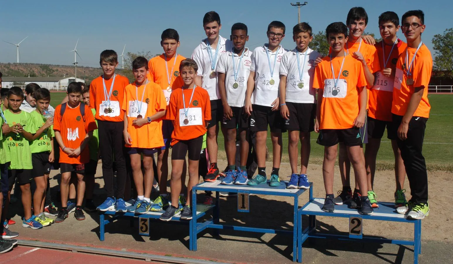 Decenas de niños participaron en Calahorra en la Olimpiada Interescolar Infantil.