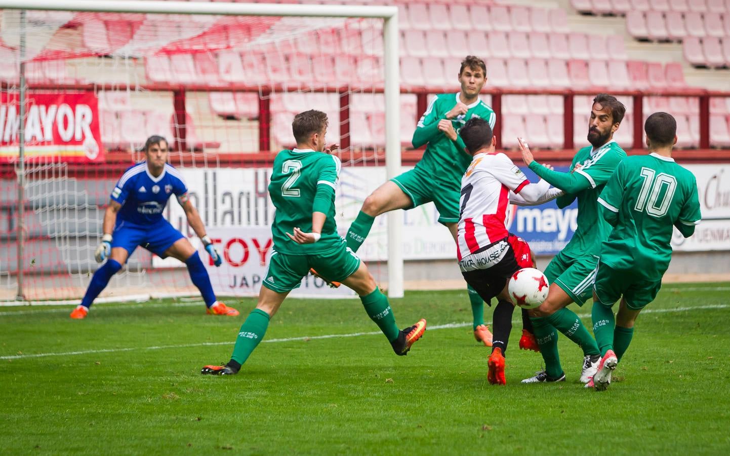 Los de Logroño no consiguieron pasar este domingo del empate (1-1)