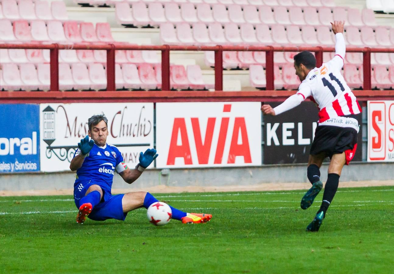 Los de Logroño no consiguieron pasar este domingo del empate (1-1)