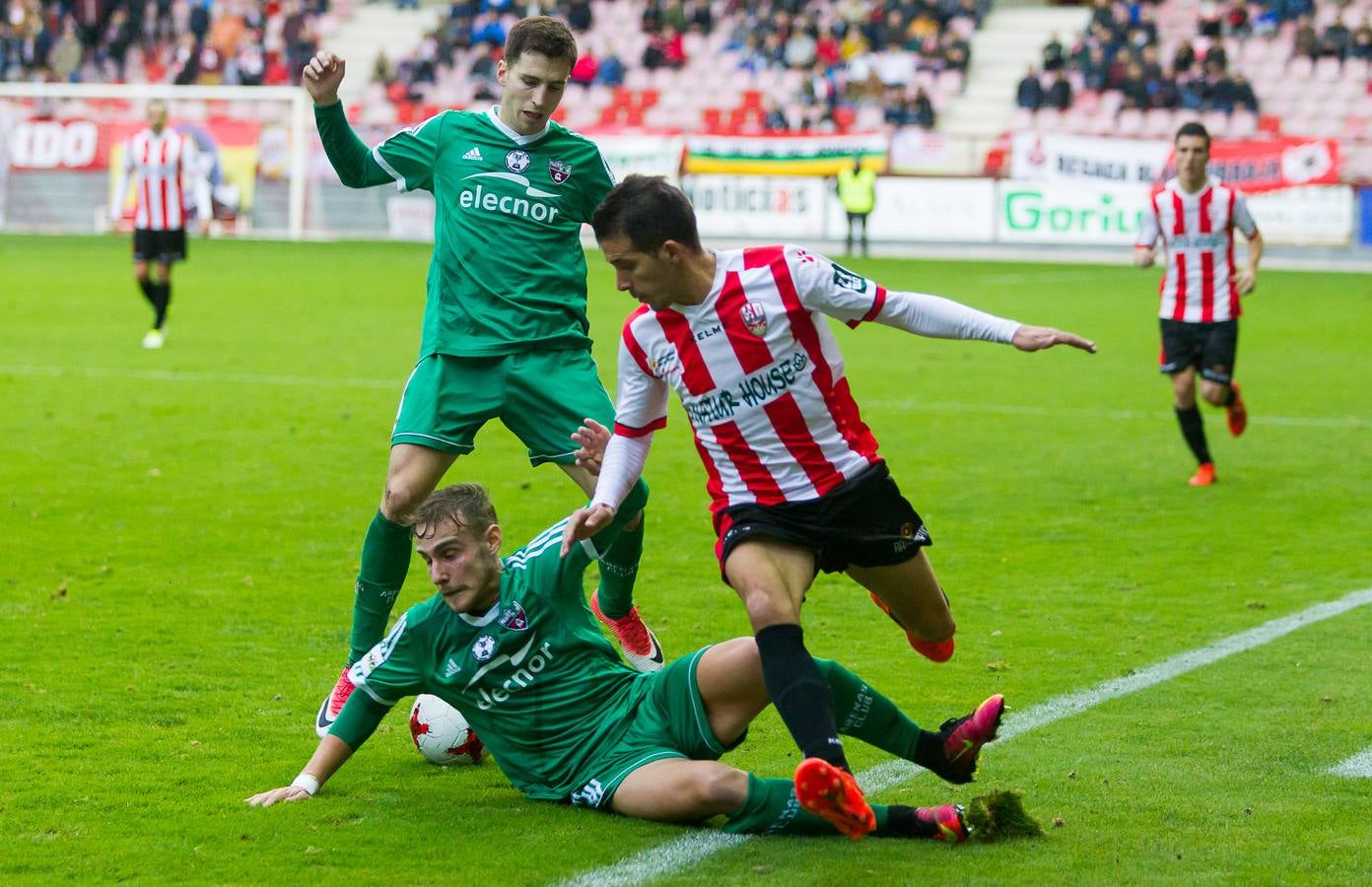 Los de Logroño no consiguieron pasar este domingo del empate (1-1)