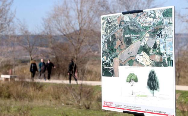 Entorno del paseo a La Grajera cuya duplicación se anunció. 