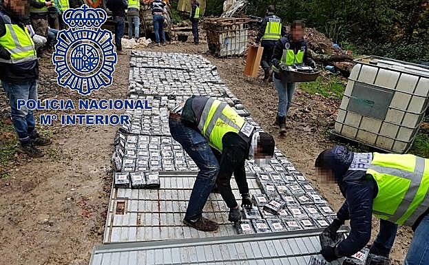 Una imagen del material incautado.