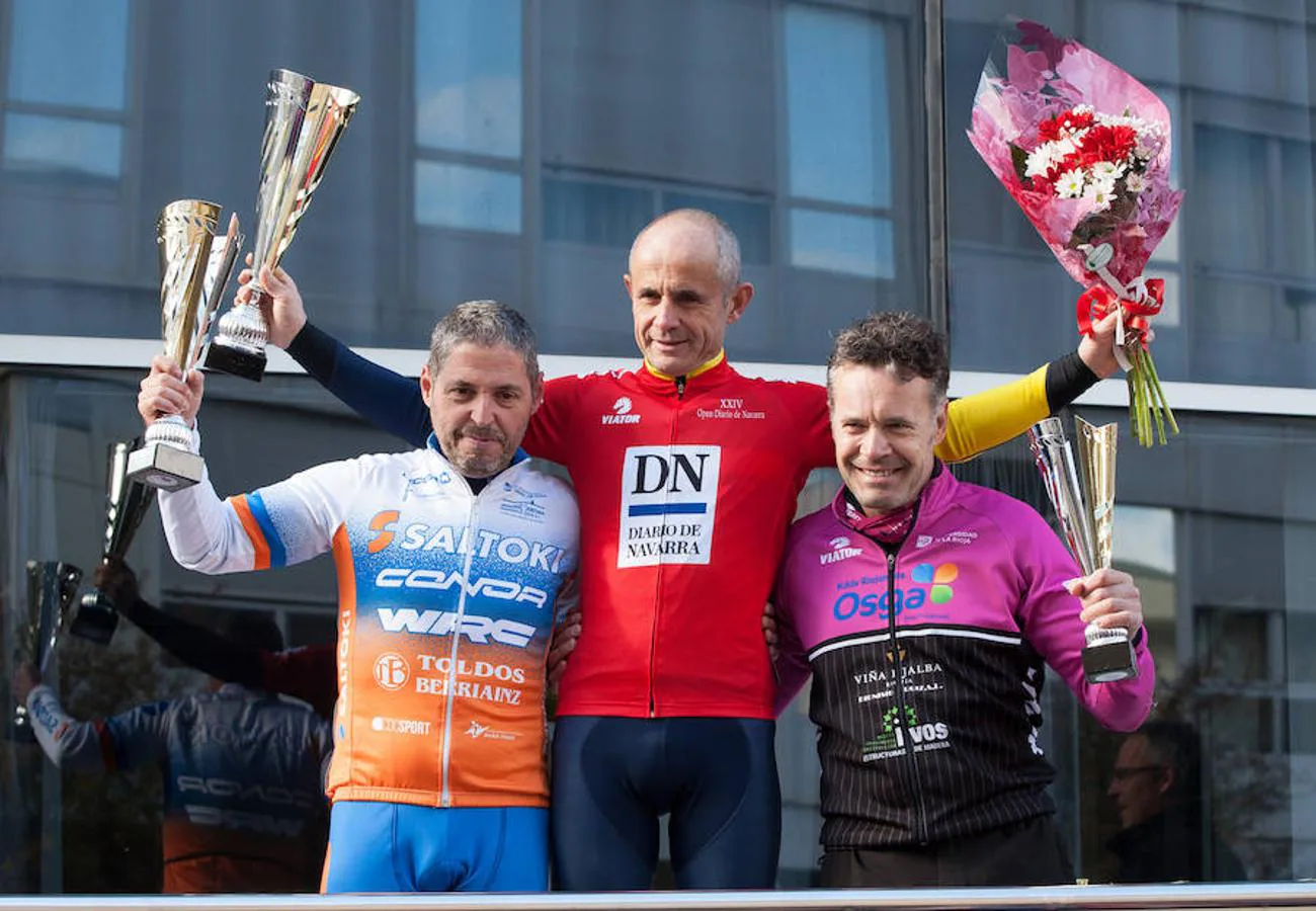 Los ciclistas riojanos conquistan nueve podios en el Open de bicicleta de montaña del Diario de Navarra en un espectacular cierre de competición en Estella