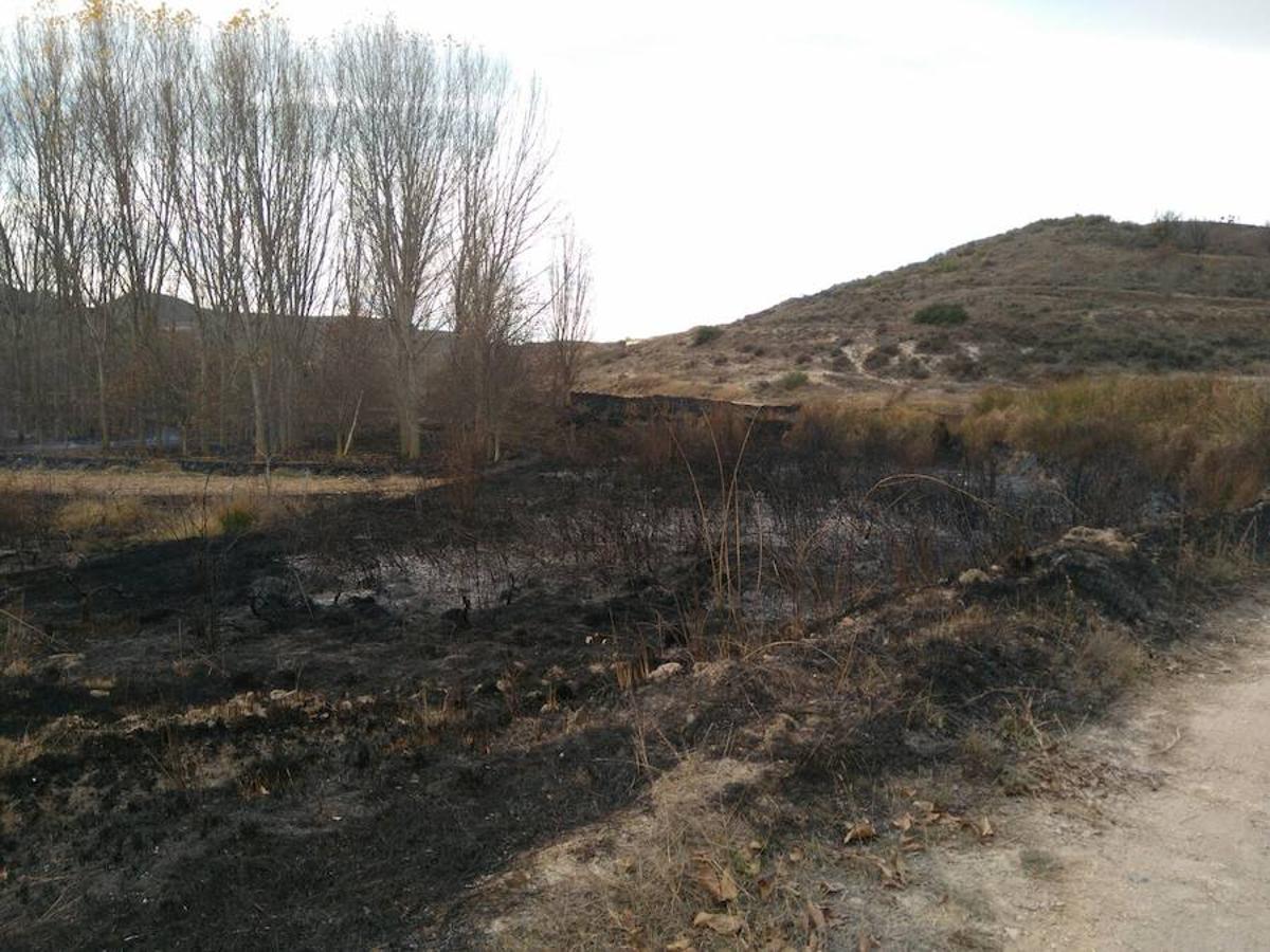 El incendio de Gutur ya ha sido extinguido. No ha sido una noche fácil para los servicios de lucha contra el fuego de La Rioja. El fuego ha afectado a una zona amplia de monte bajo. Se sospecha que el incendio ha sido provocado. La sequía se encarga del resto.