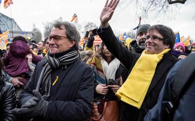 Galería. La manifestación independentista.