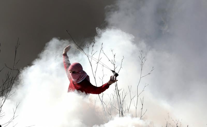 Miles de personas de Cisjordania y Gaza salen a protestar la decisión de Donald Trump de reconocer a Jerusalén como la capital israelí