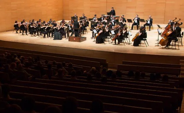 La Orquesta Sinfónica de La Rioja, en una actuación anterior. :: 