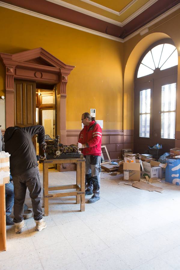 La mudanza patrimonial del IES logroñés, a punto de terminar, supondrá el cierre del edificio