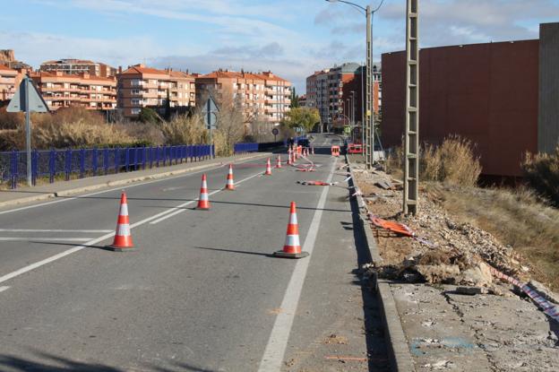 Trabajos de renovación de aceras en Arnedo. :: 