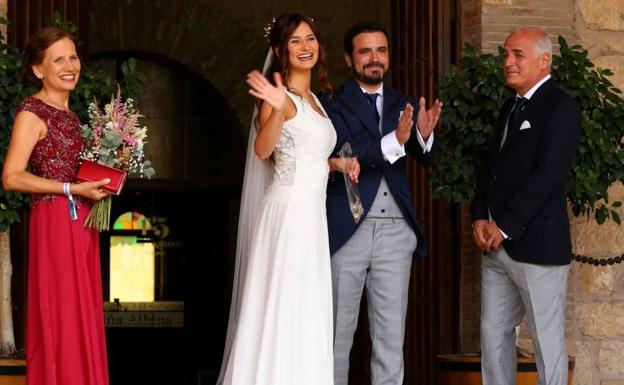 Boda de Alberto Garzón en Cenicero.