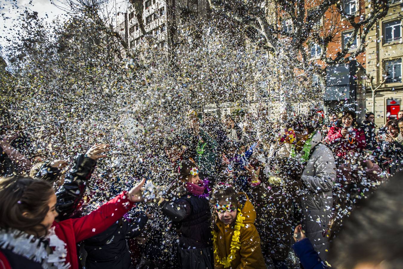 Fiesta en la mañana del 31 en el centro de Logroño