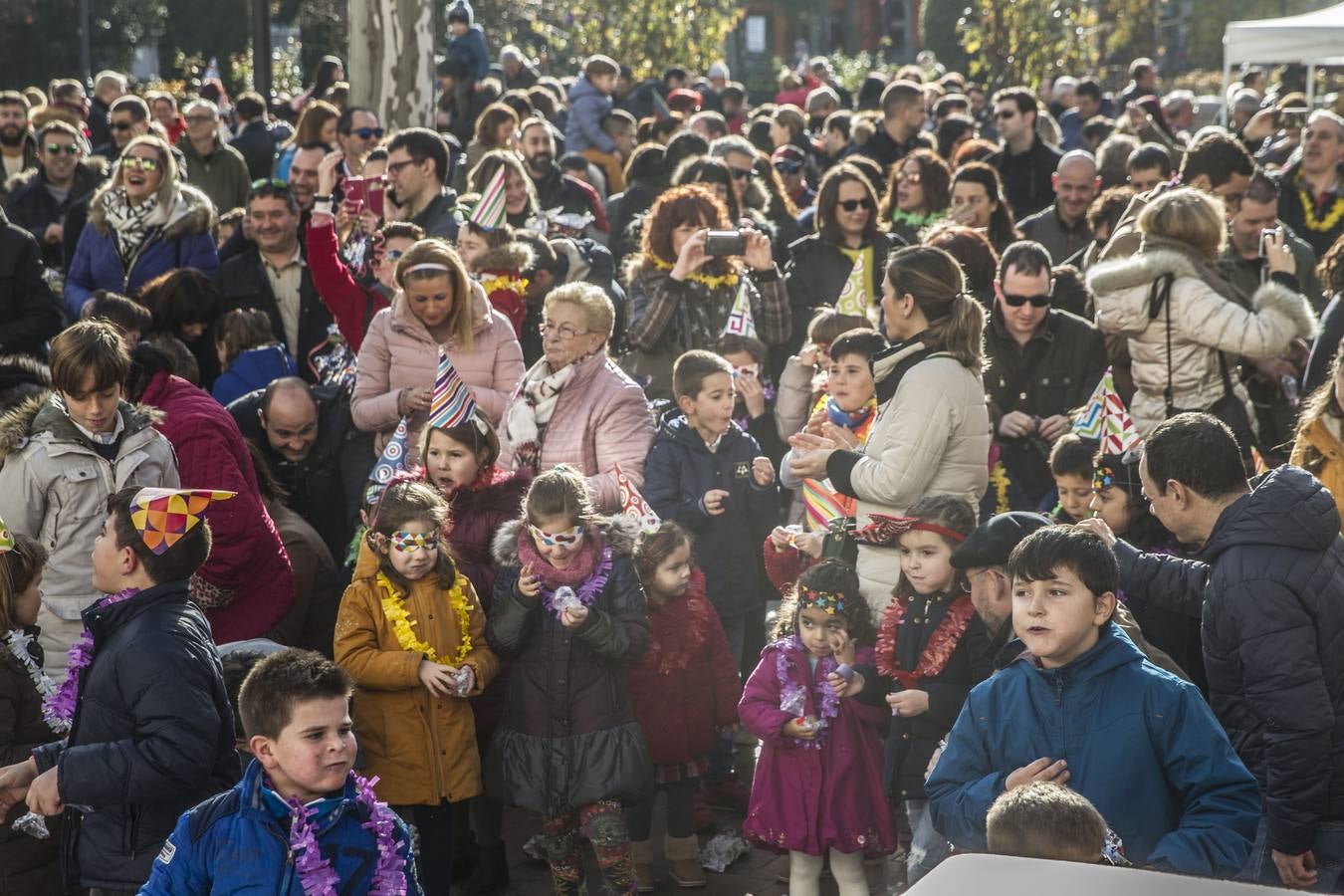 Fiesta en la mañana del 31 en el centro de Logroño