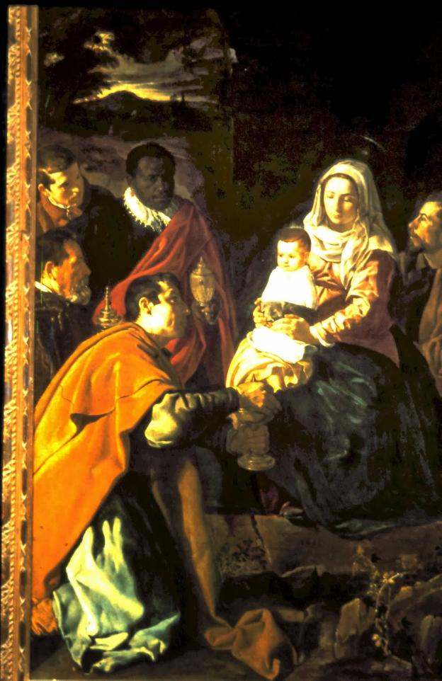 Lienzo 'Adoración de los Reyes Magos', obra de Velázquez
propiedad del Museo del Prado. ::
