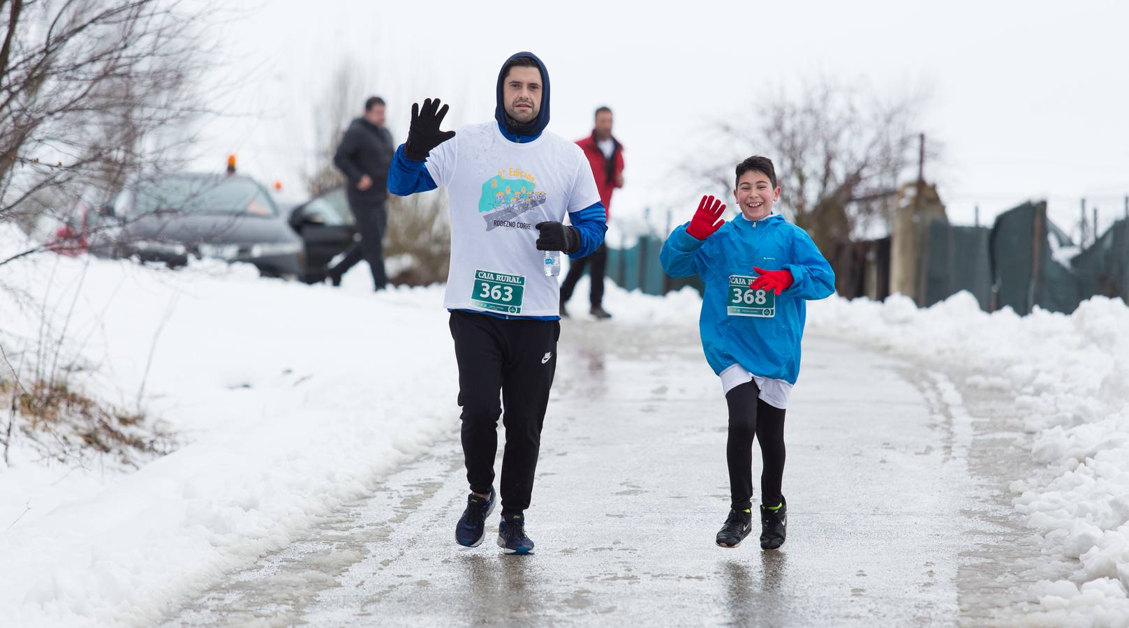 A los deportistas no les paro la nevada del fin de semana