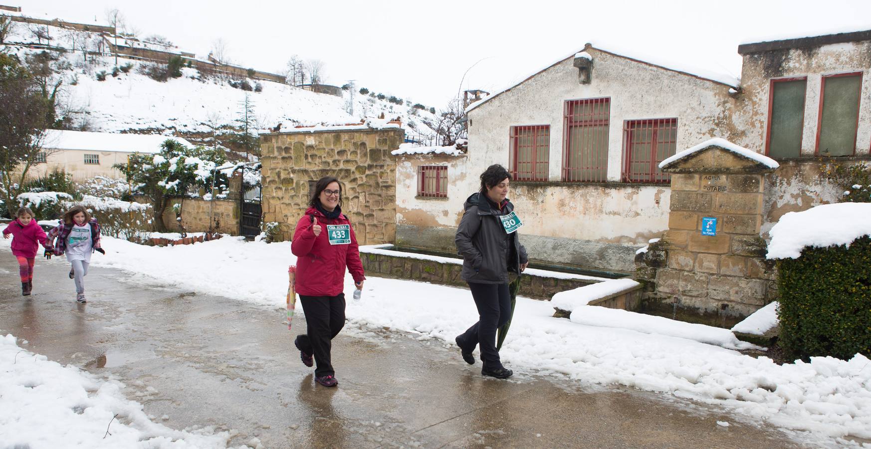 A los deportistas no les paro la nevada del fin de semana