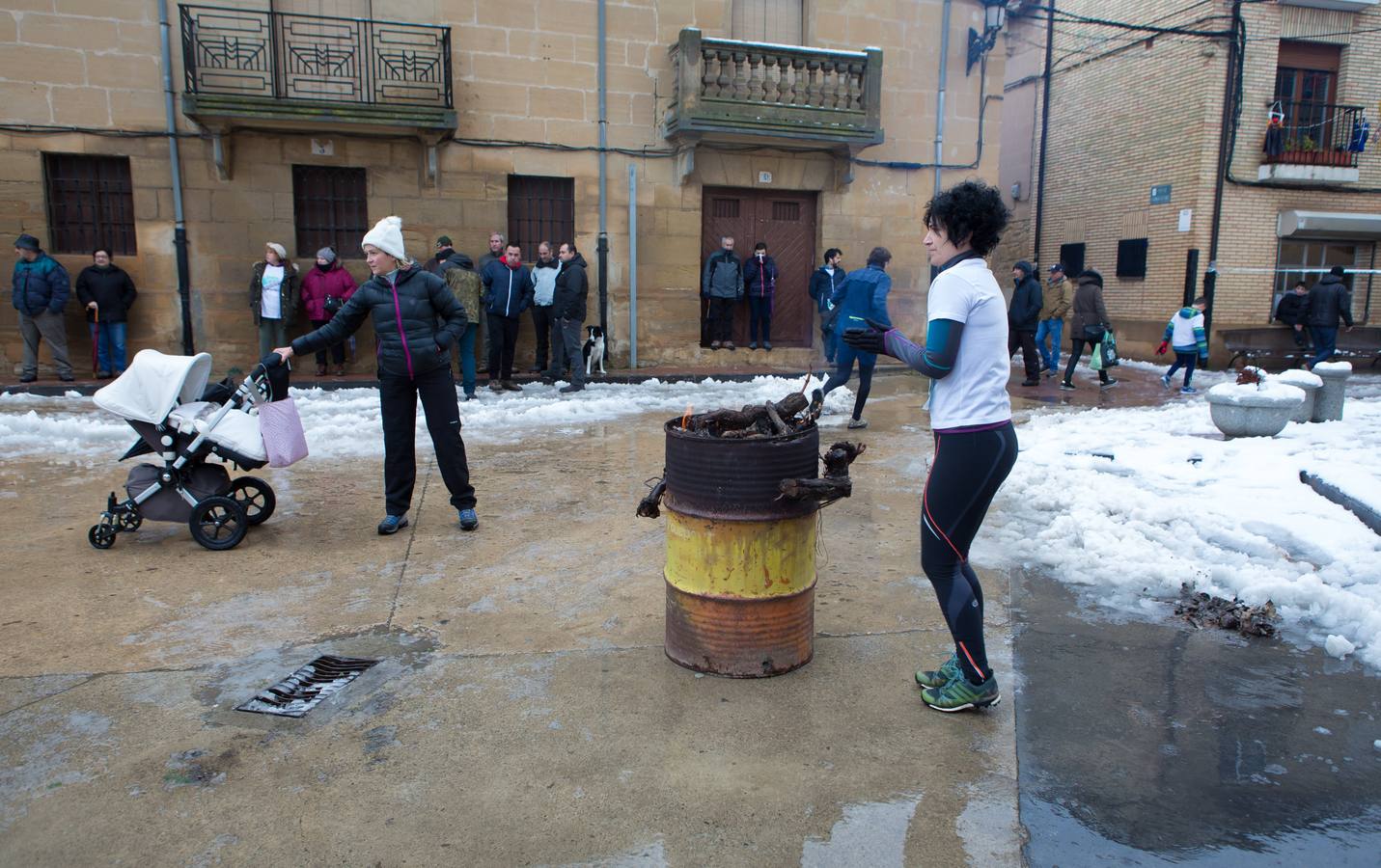 A los deportistas no les paro la nevada del fin de semana