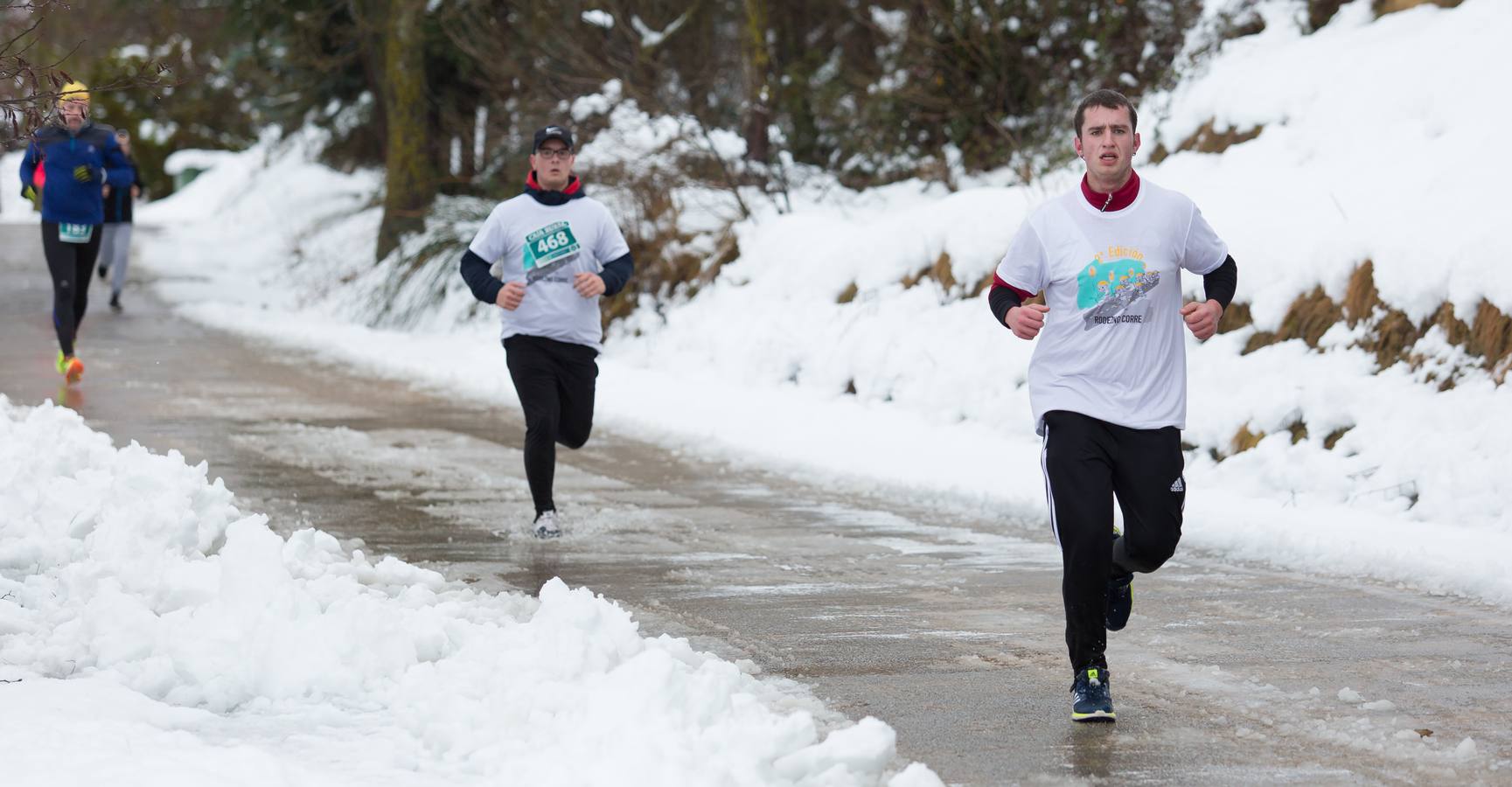 A los deportistas no les paro la nevada del fin de semana