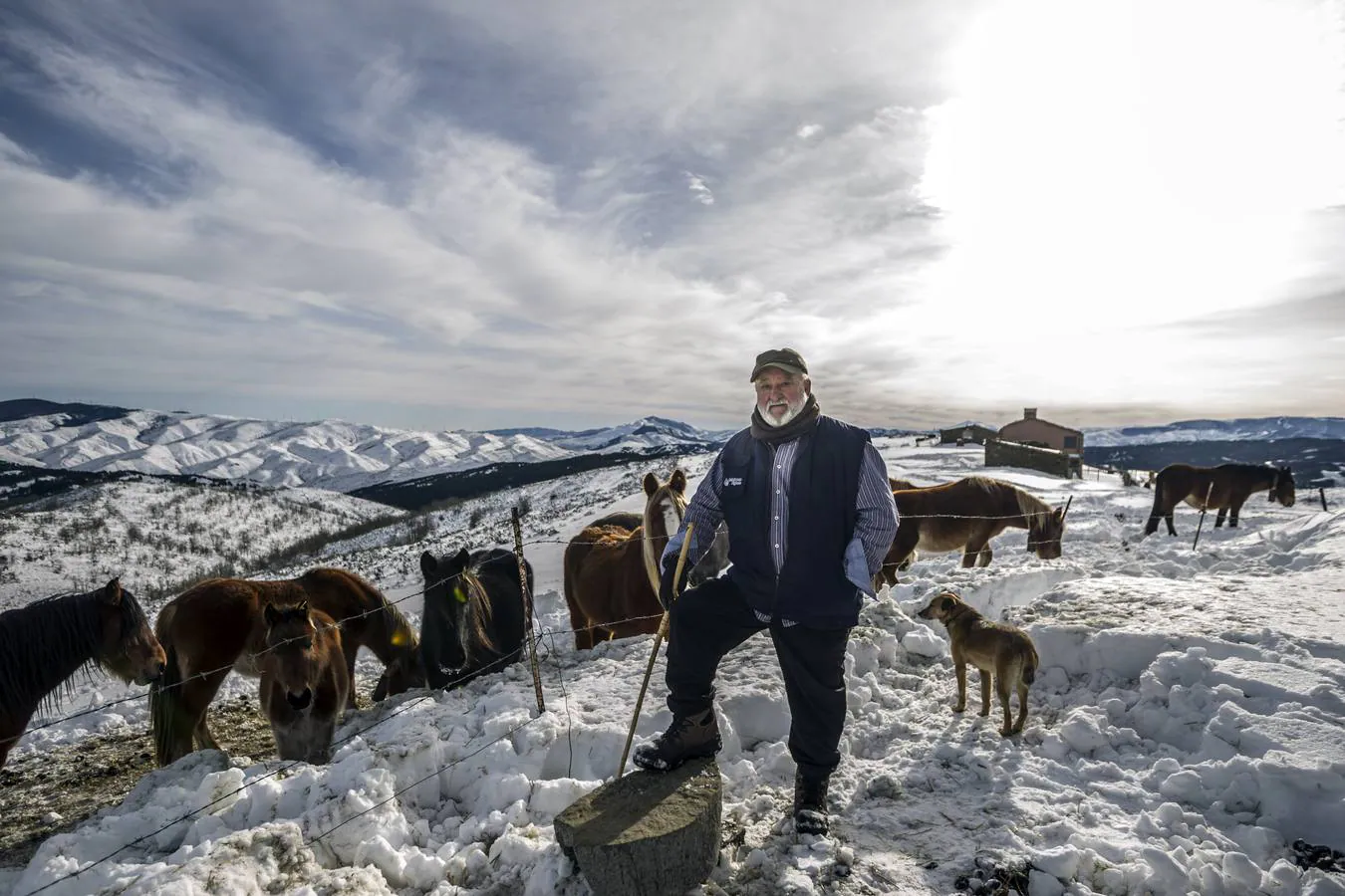 Así es la vida en Santa Marina, uno de los núcleos más altos de La Rioja, tras la gran nevada del pasado fin de semana