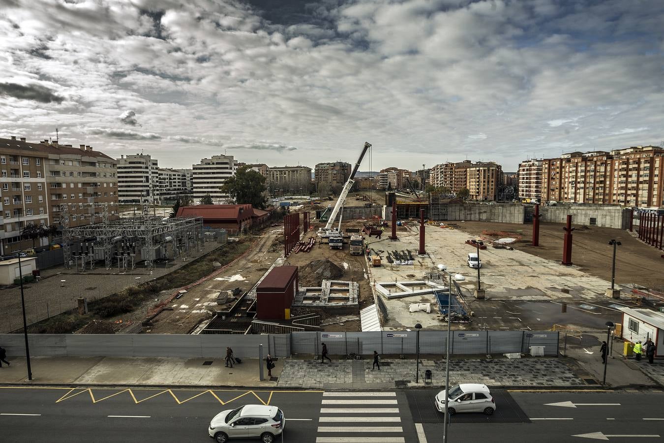 Lla nueva estación de autobuses va tomando forma. 