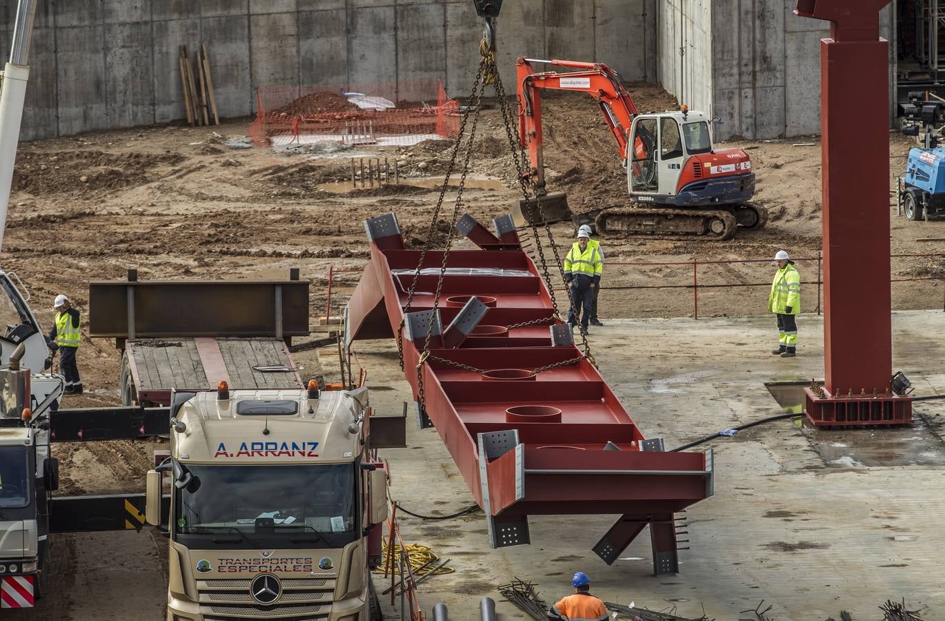 Lla nueva estación de autobuses va tomando forma. 