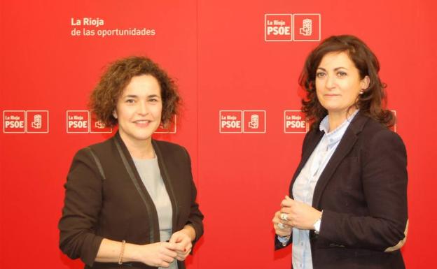 Beatriz Arraiz (iz.) y Concha Andreu. 