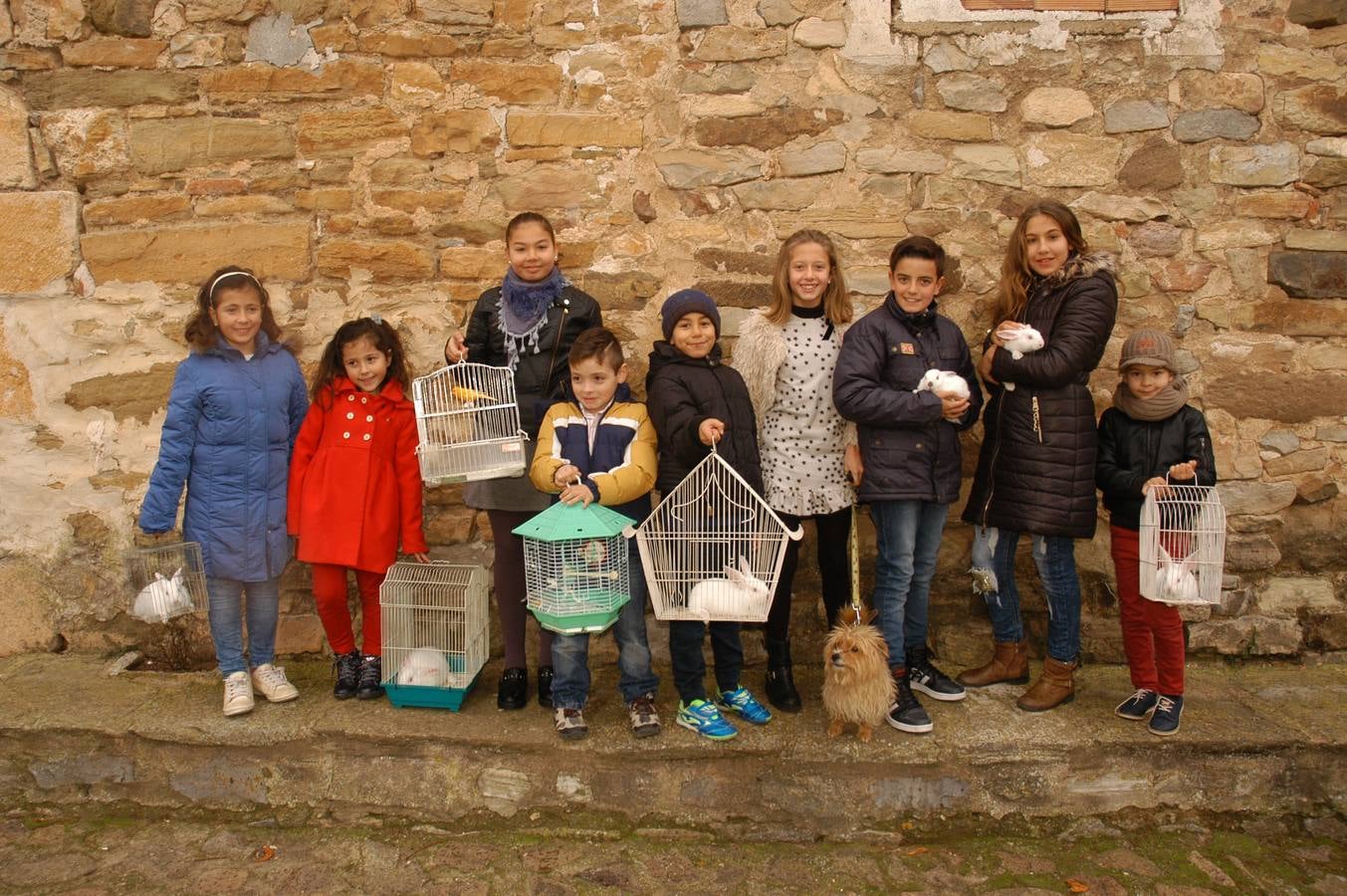El municipio salió en procesión y bendijo a los animales