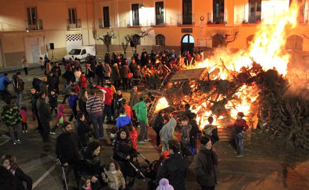 Hogueras de San Antón, en Alfaro