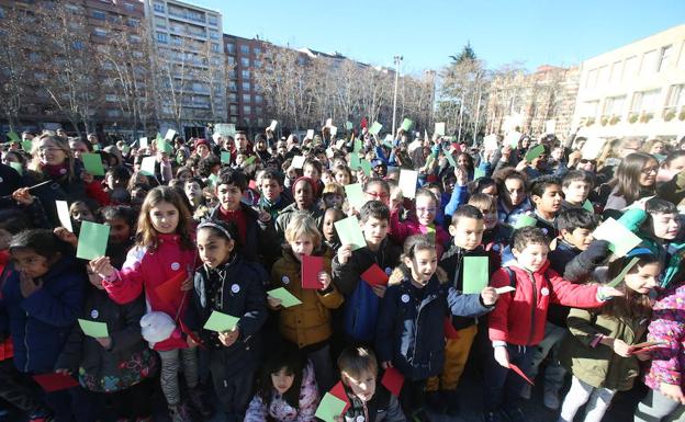 Conmemoración del Día de la Paz y la No Violencia en Logroño. 