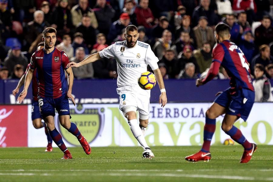 Los blancos empataron con el Levante como ya ocurrió en el Santiago Bernabéu.