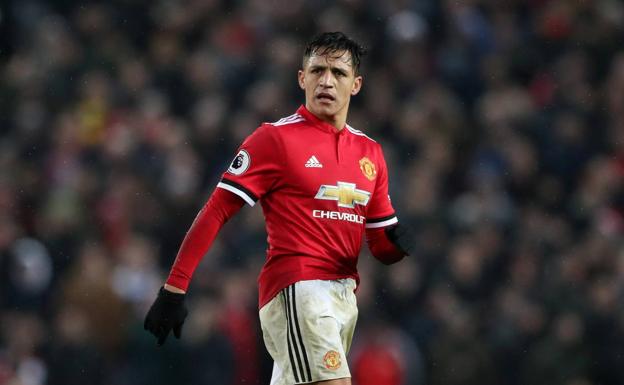 Alexis Sánchez, delantero del Manchester United.