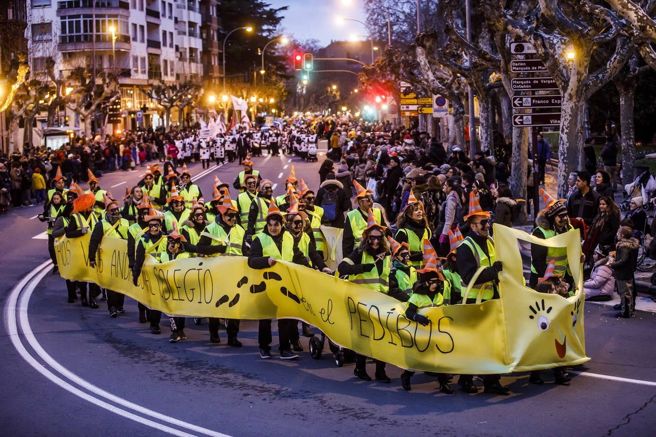 Multitudinario fue el desfile de Carnaval de Logroño, que cada vez está cogiendo más peso dentro de las festividades de la capital riojana.