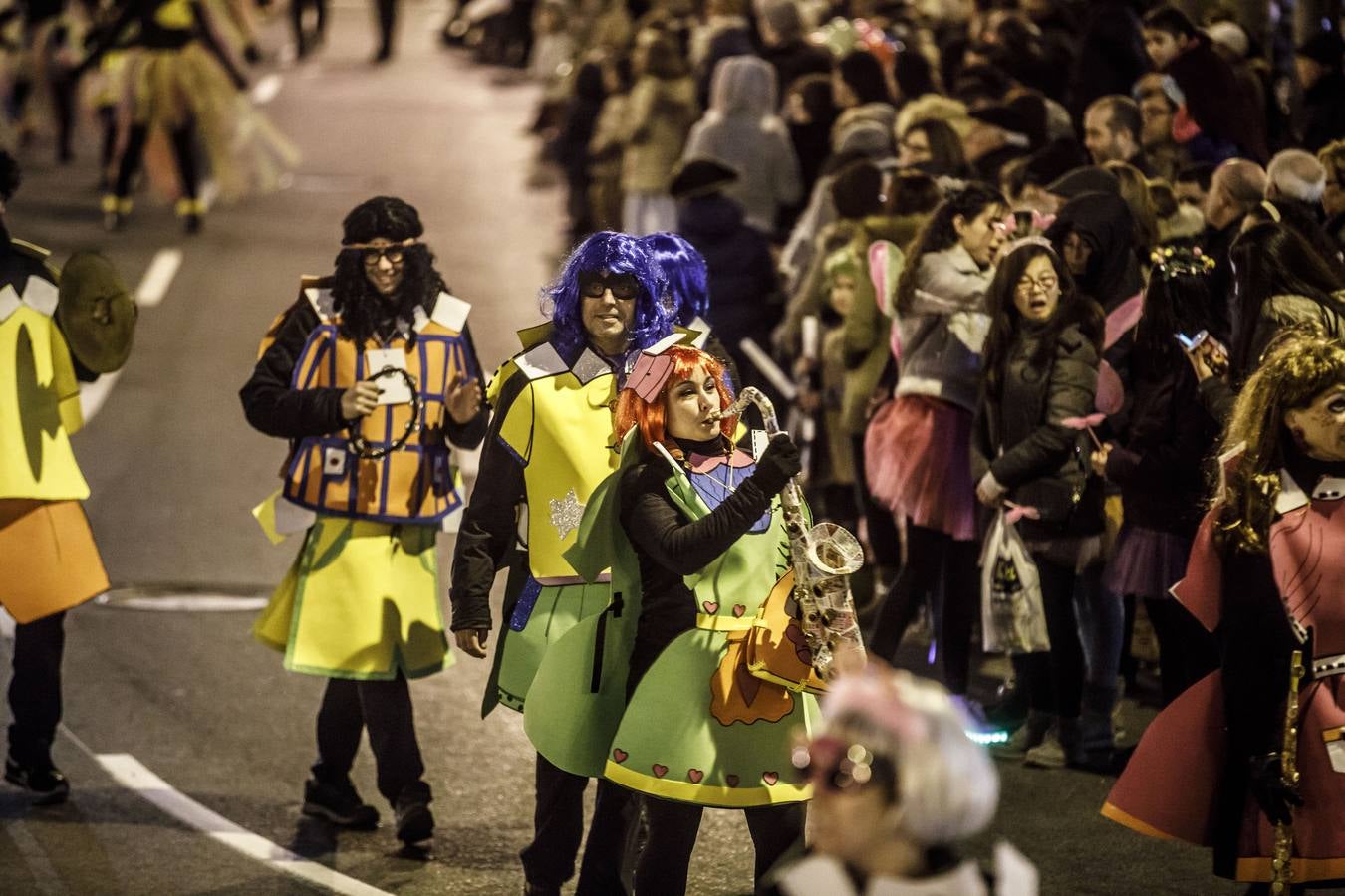 Multitudinario fue el desfile de Carnaval de Logroño, que cada vez está cogiendo más peso dentro de las festividades de la capital riojana.