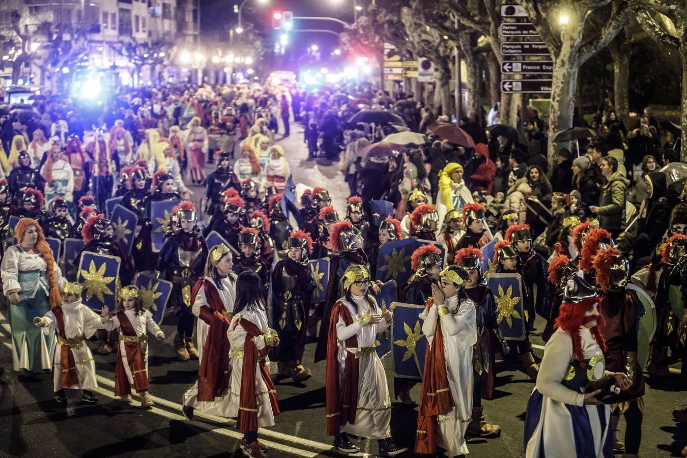 Multitudinario fue el desfile de Carnaval de Logroño, que cada vez está cogiendo más peso dentro de las festividades de la capital riojana.