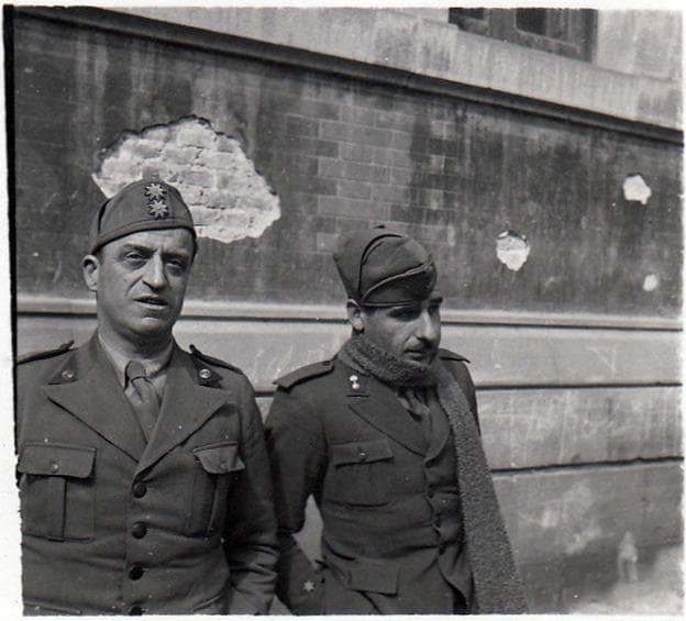 Dos legionarios italianos en Logroño (1938). :: 