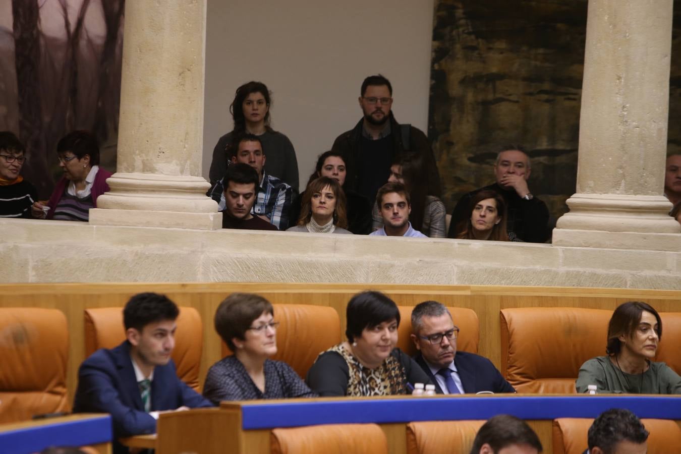 Las mejores imágenes que ha dejado el pleno del Parlamento riojano, en el que el PP ha sacado adelante la Ley de tauromaquia con la abstención (por error) de Podemos 