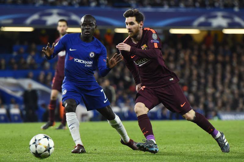 El Chelsea y el Barcelona se enfrentaron en Stamford Bridge en la ida de octavos de final de la Liga de Campeones.