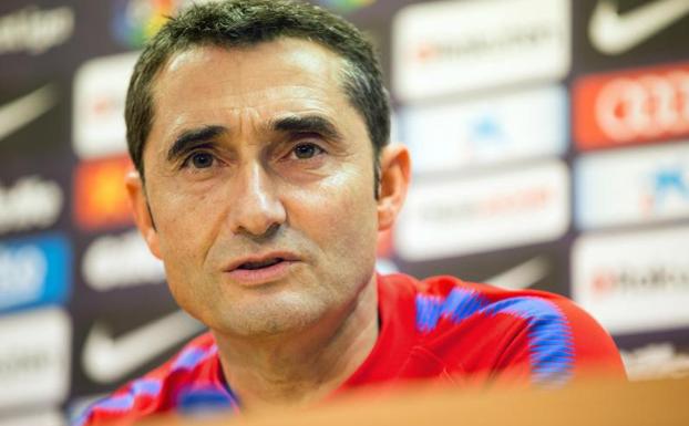 Ernesto Valverde, técnico del Barça. 