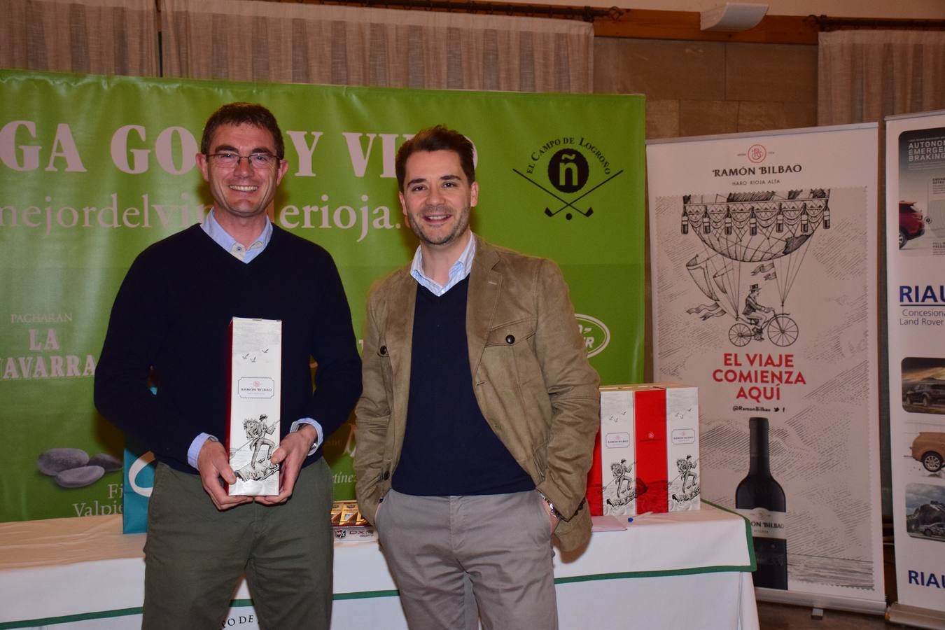 Entrega de premios del torneo Bodegas Ramón Bilbao, primero de la la VIII Liga de Golf y vino de lomejordelvinoderioja.com