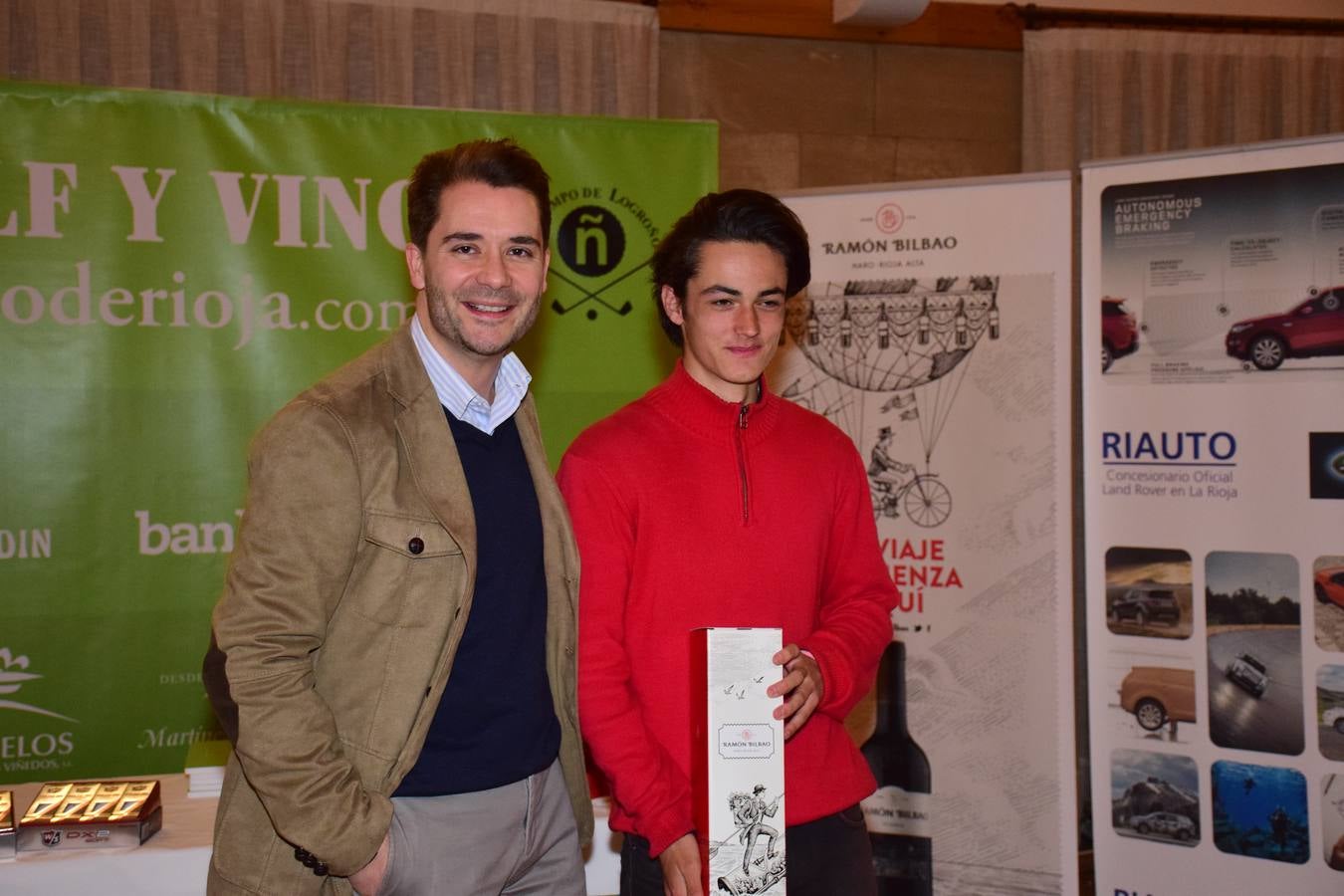 Entrega de premios del torneo Bodegas Ramón Bilbao, primero de la la VIII Liga de Golf y vino de lomejordelvinoderioja.com