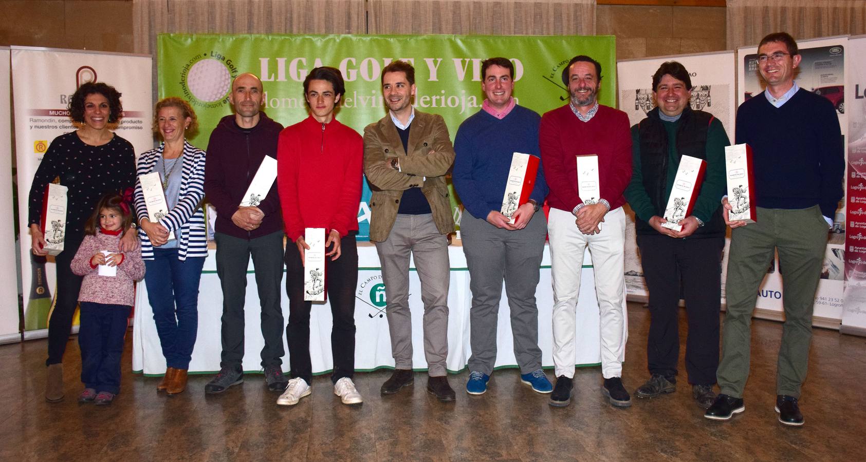 Entrega de premios del torneo Bodegas Ramón Bilbao, primero de la la VIII Liga de Golf y vino de lomejordelvinoderioja.com