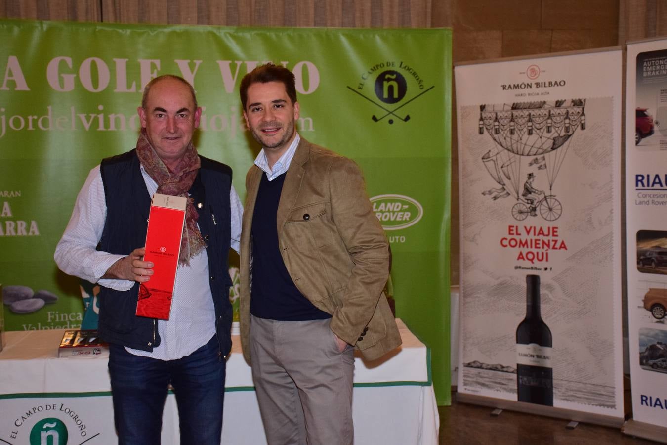 Entrega de premios del torneo Bodegas Ramón Bilbao, primero de la la VIII Liga de Golf y vino de lomejordelvinoderioja.com