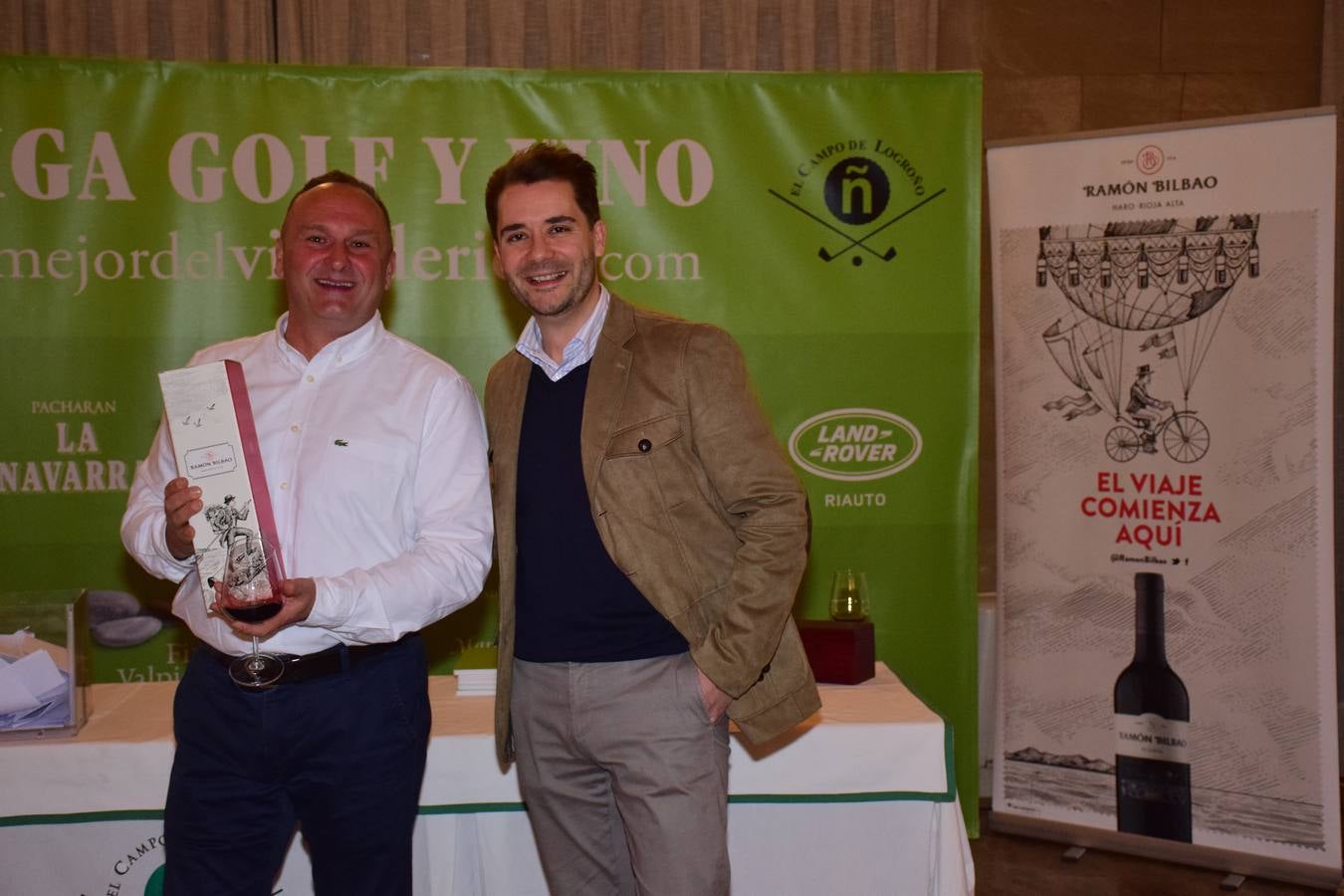 Entrega de premios del torneo Bodegas Ramón Bilbao, primero de la la VIII Liga de Golf y vino de lomejordelvinoderioja.com